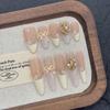 Handcrafted Short Wearable Nail Art Stickers - High-End Boutique False Nails