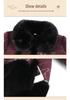 Warm Winter Fleece Coat for Elderly Women - Fur Collar, All-in-One Design