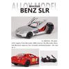 Modellino Auto in Lega Mercedes-Benz SLR 1/24 Suono e Luci Pull Back Giocattolo per Bambini Collezionabili Regalo di Compleanno