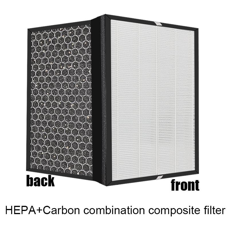 Custom Made Combine Filter 250 × 355 × 30mm Air Purifier Filter H13 Hepa Filter Active Carbon Filter Air Filter Housing