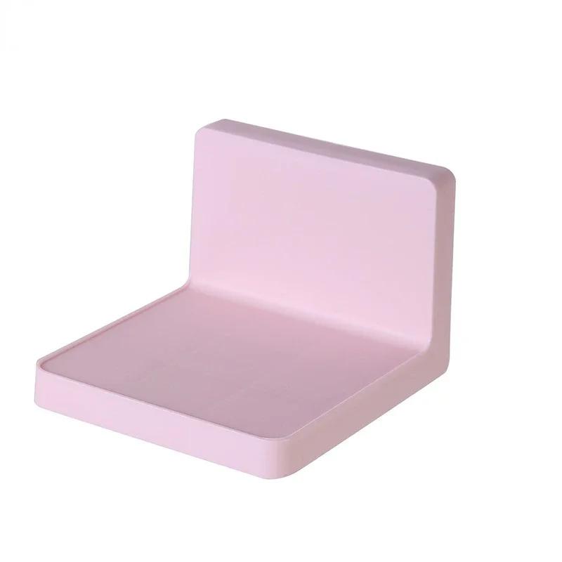 

Полка для ванной без сверления, мыльница, плавающие полки, пластиковый кухонный органайзер, душевая кабина, полка для специй, бесплатная доставка товаров розовый