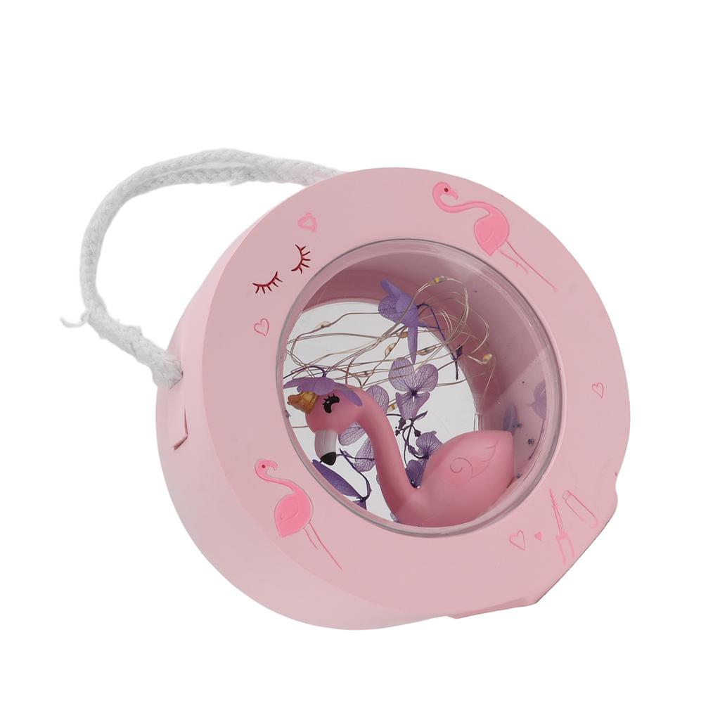 Flamingo Lamp Wall Mountable Double Sided Transparent Romantic Battery Powered Resin Pink Flamingo Figurines