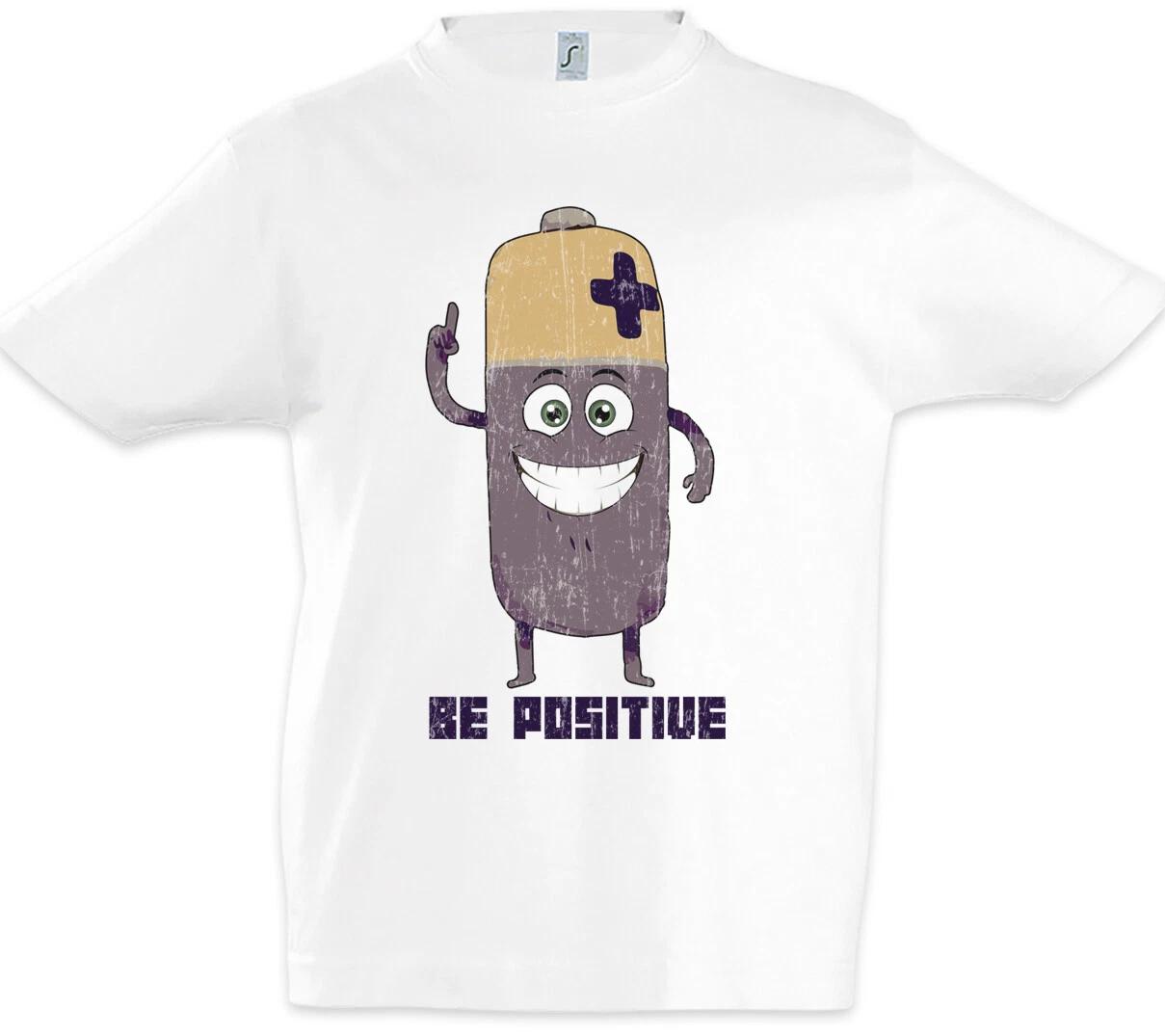Battery Be Positive Kids Boys kids boys T-Shirt Fun Battery Positive Thinking 120