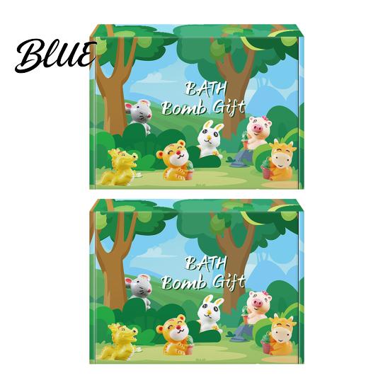 Natural Bath Ball 1 Set Ocean Toys with Surprise Inside Handmade Zodiac Animal Theme Sea Salt Bubble Women Men Spa Gift