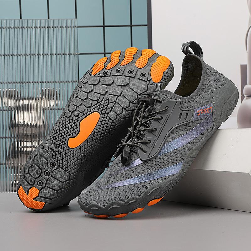 Five-finger barefoot shoes outdoor stream shoes men's and women's beach shoes sand-proof swimming snorkeling quick-drying fishing sea-catching shoes