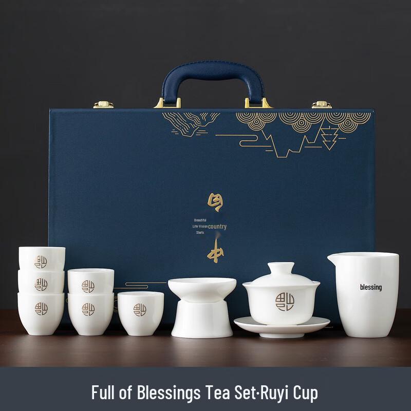 

Dehua Scenic Landscape Ceramic Tea Set
