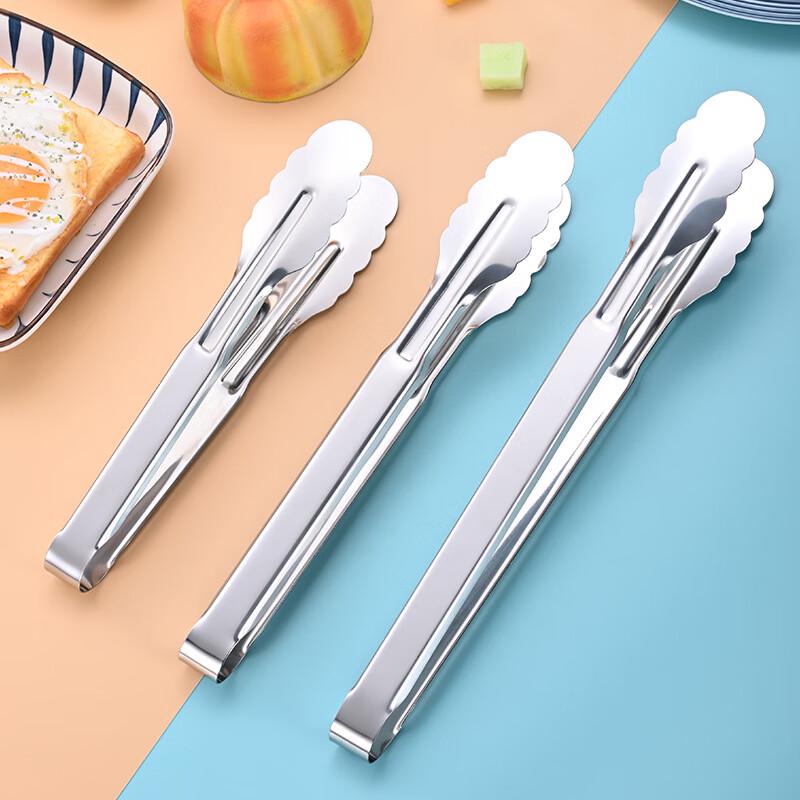 Stainless Steel Kitchen Food Tongs (4-Pack)