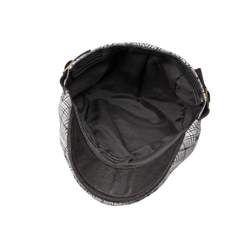 Newsboy Caps for Men Plaid Beret Men's British Vintage Painter's Hat Casual Gatsby Ivy Hatforward Hat Hombre Boina Four Seasons