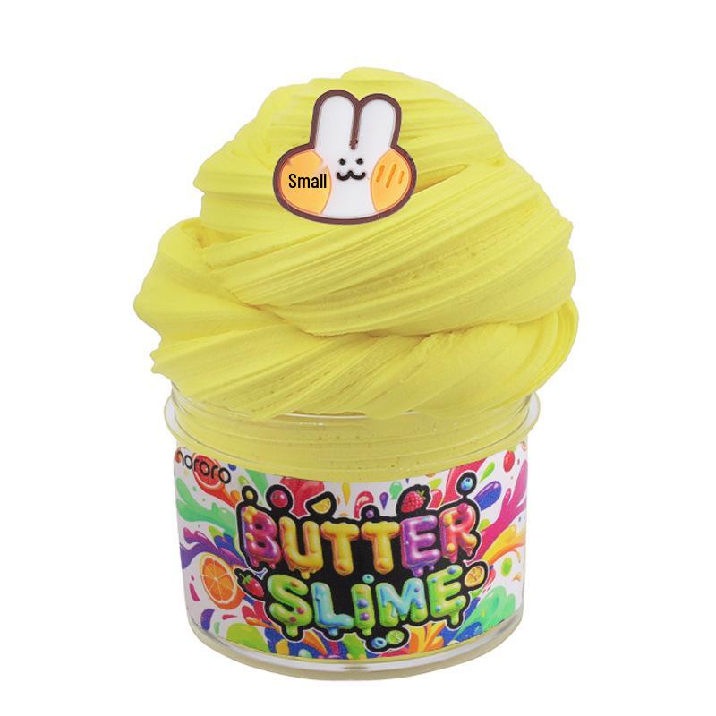 60ml Cross-border Peach Bubblegum Cotton Clay Puff Slime