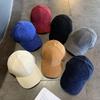 Solid Corduroy Baseball Cap for Women Men Autumn Winter Adjustable Snapback Hat Outdoor Unisex Hip Hop Caps Gorras