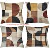 Moderne Geometrisches Muster 2D Gedruckte Sofakissen Polyester Kissenbezug, Sofa Dekokissenbezug, Nachttisch Wurfkissen