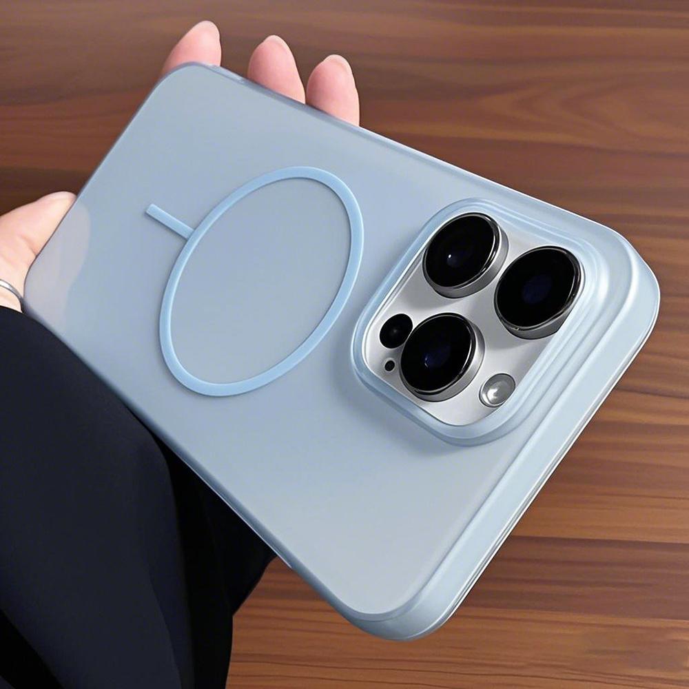 Magnetic Magsafe Case For iPhone 16e 16 15 14 13 12 11 pro max plus mini 0.5mm Ultra Thin Matte Transparent Cover Clear Shell
