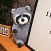 Grey Artificial Fat Raccoon Plush Doll Super Soft Round Animal Toy Christmas Gift for Boys And Girls