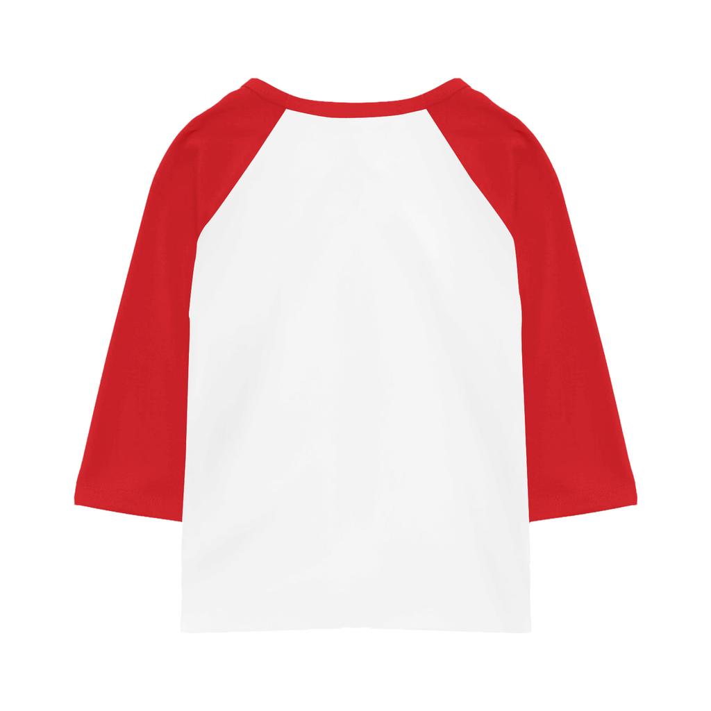 Oberteile für junge Mädchen 4-16 Jahre Rundhals 3/4-Ärmel T-Shirts Trendige Oberteile Outfit T-Shirts Weihnachtstag