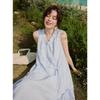 ELLE French Lace Pleated Sleeveless Dress