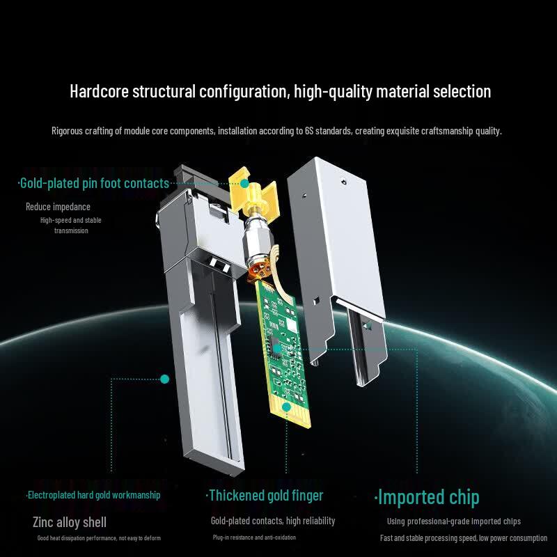 SAMZHE 10G SFP+ SC Single-Mode Optical Module Pair