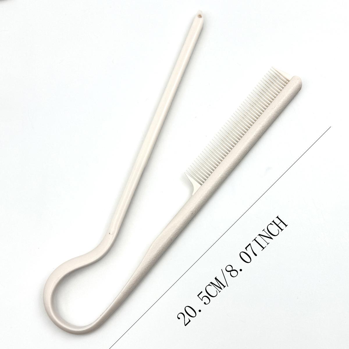 

Парикмахерская V-образная расческа для укладки грязных волос, выпрямляющая расческа-шип - зажим для инструмента для укладки волос, специально предназначенный для париков white