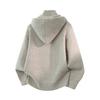 2026 Autumn Man Vintage Fake Two Pieces Sweater Men Hooded Knitted Pullover Man Oversized Loose Sweater Male Casual Jackets