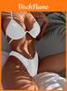 Women Backless Bikini Set With Steel Underwire And Nylon Fabric For Swimming And Water Sports