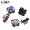 5PCS 12X12X7.3 Tactile Push Button Switch Momentary Tact LED 5 Color 12X12X7.3mm 12*12*7.3mm