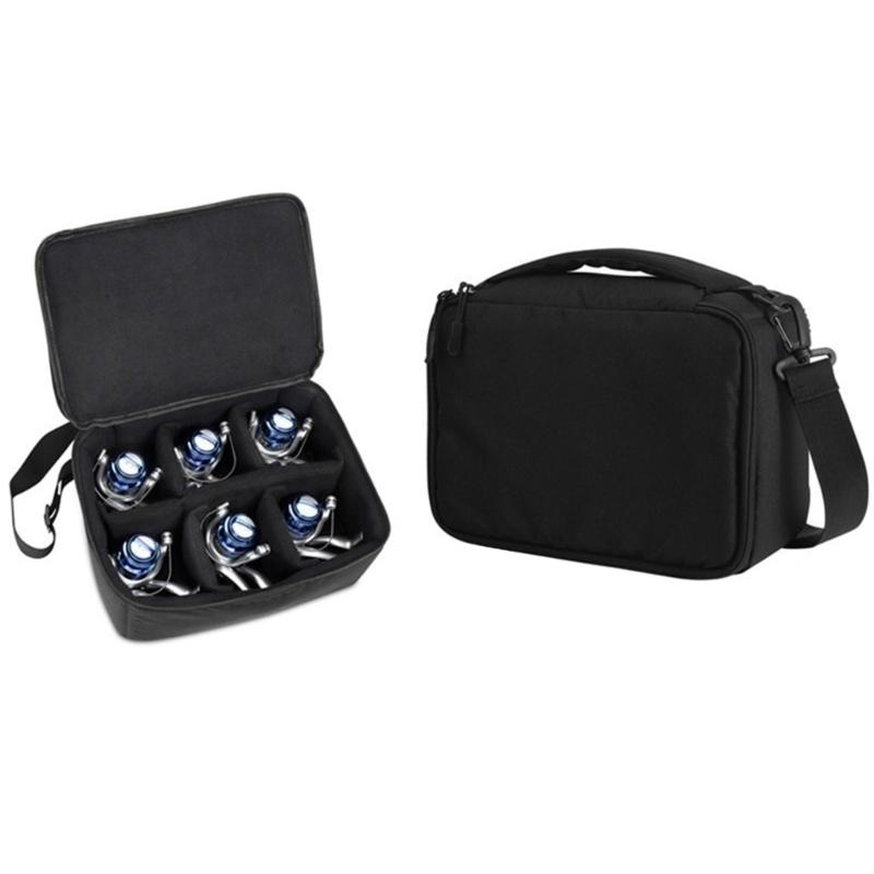 Internal Divider Reel Bag Case Splashproof Fishing Tackle Storage Case Protective Case Portable Carrying Bag