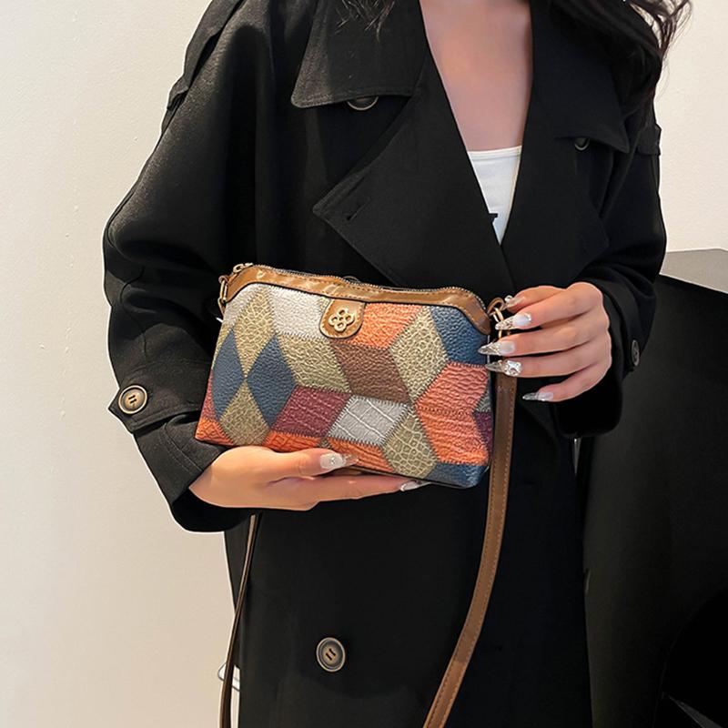 Bag for Women Designer Vintage PU Leather Handbag Quality Female Outdoor Daily Messenger Classic Ladies Shoulder Crossbody Purse