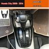 Car Interior Sticker Gear Box Protective Film For Honda City 2008- 2014 Car Gear Panel Sticker Carbon Fiber Black