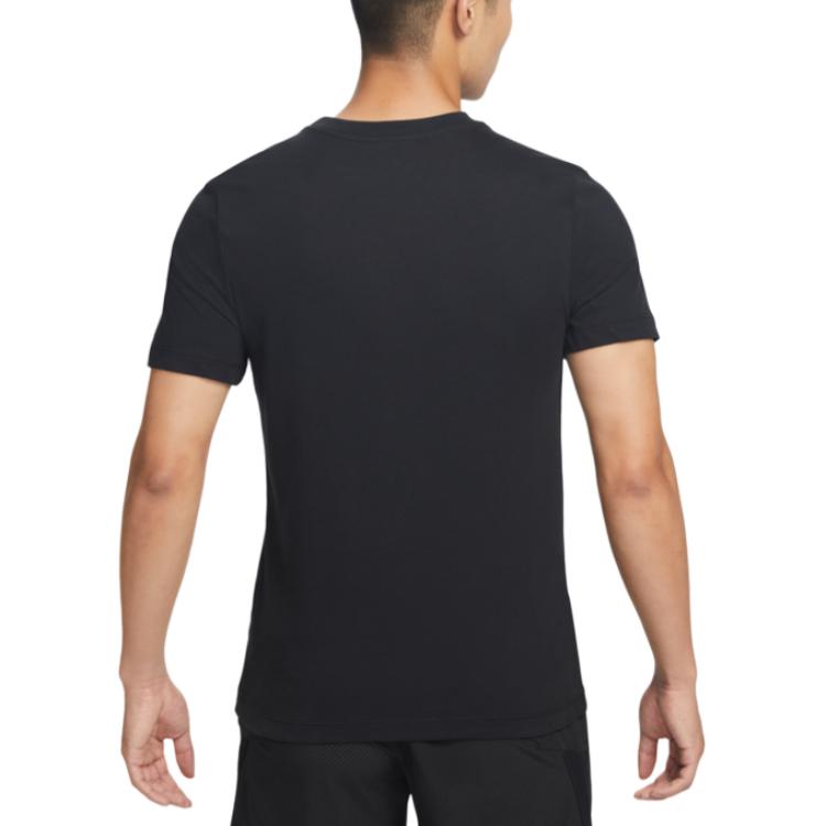Nike Dri Fit T Shirts Men's Black Crew Neck Moderate Straight Fit BV0644-010