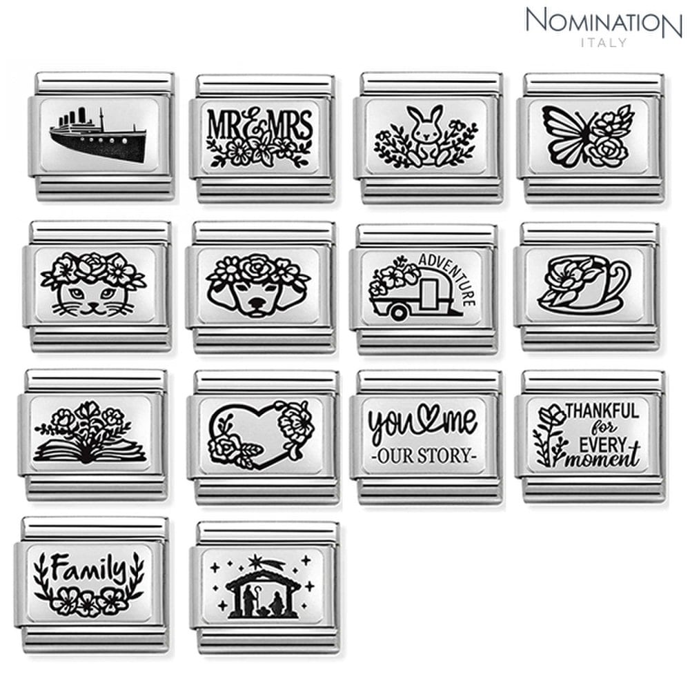 Composable Classic Plates Silver Link 330111 (Choose 1)
