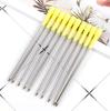 82mm 5 Pieces/Lot 1.0mm Metal Pen General Gel Pen Writing Smooth Refill Officel Stationery Gift Blue/Black Ink