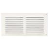 AMIG | Grille D'aération Avec Moustiquaire 3 | 100 X 200 Mm | Aluminium | Blanc