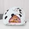 Panda Sky Blue Winter Thicken Plush Cloth Pet Nest Hamster House Hedgehog Bed for Guinea Pig Flying