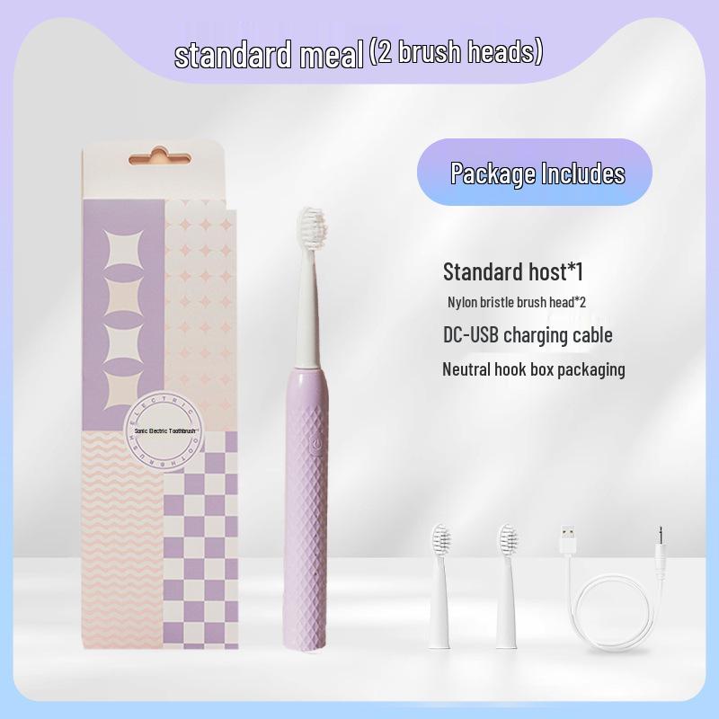 Adult Three-Speed Soft Bristle Sonic Electric Toothbrush with USB Charging