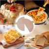 2pcs Wooden Pizza Serving Plate Wooden Pizza Peel Portable Pizza Pan Semi-Circular Pizza Board Set Multifunctional Kitchen Tool
