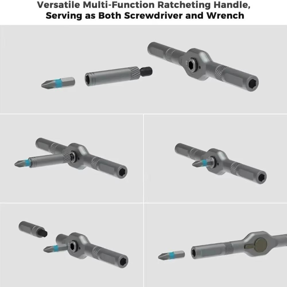 DIY Ratchet Screwdriver Set 42 in 1 Ratchet Wrench Set Magnetic Screw Drivers Bits  Furniture