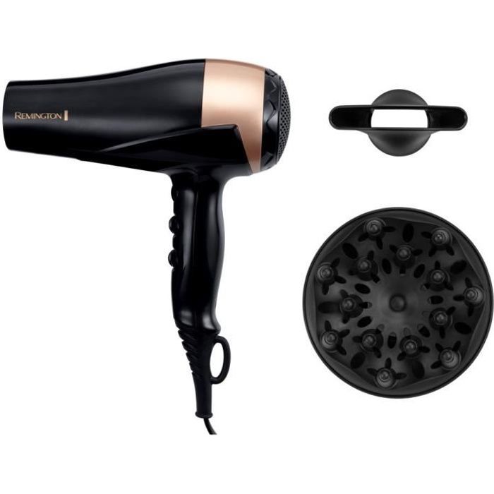 Remington D6098 Hair Dryer - 2200W Ionic - Shine for Natural and Colored Hair
