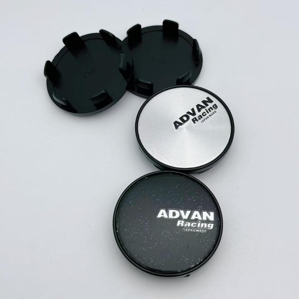 4pcs 54mm Advan Racing Logo Emblem Car Wheel Center Caps Car Accessories for Wheel Centre Cover Auto Rims Dust Cover Hubcaps