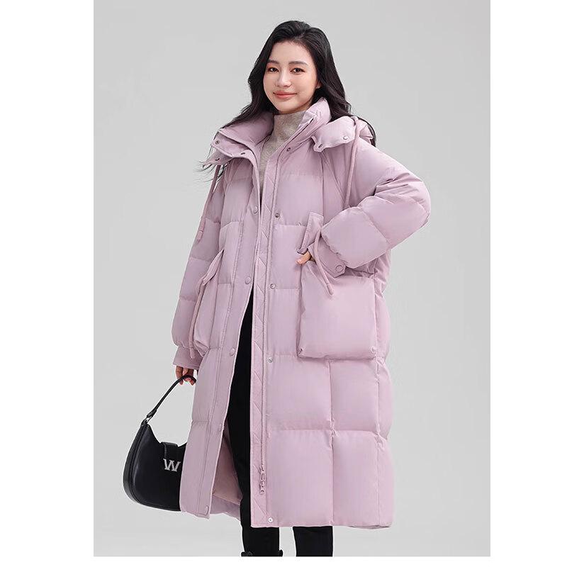 Yaya 2025 New Women's Long Hooded Down Jacket