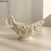 Camellia Flower Relief Ceramic Tissue Box Flower Decorative Paper Towel Case Coffee Table Desktop Tissue Boxes Modern Home Decor