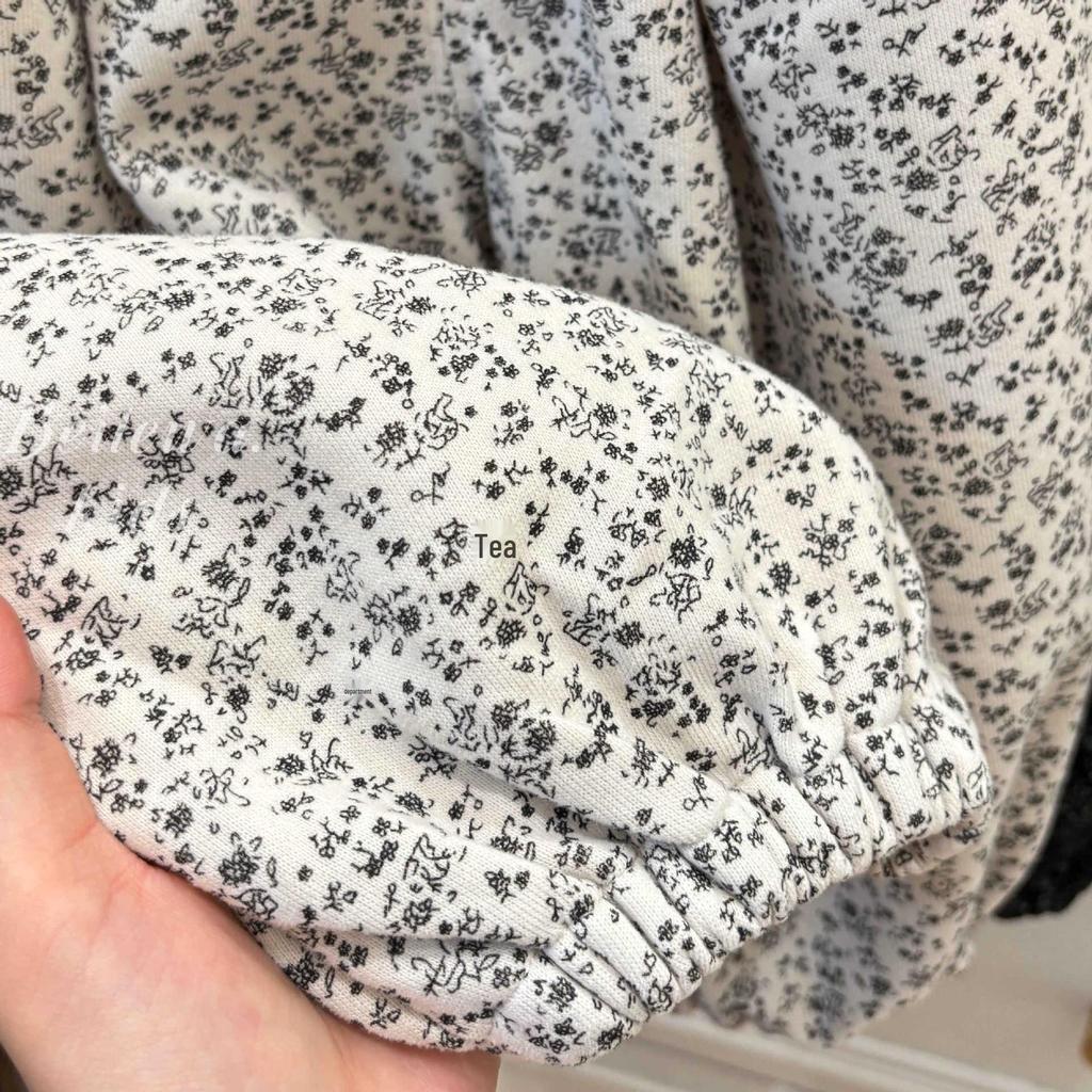 Autumn Floral Casual Pants for Girls - Versatile Fashion Foreign Style