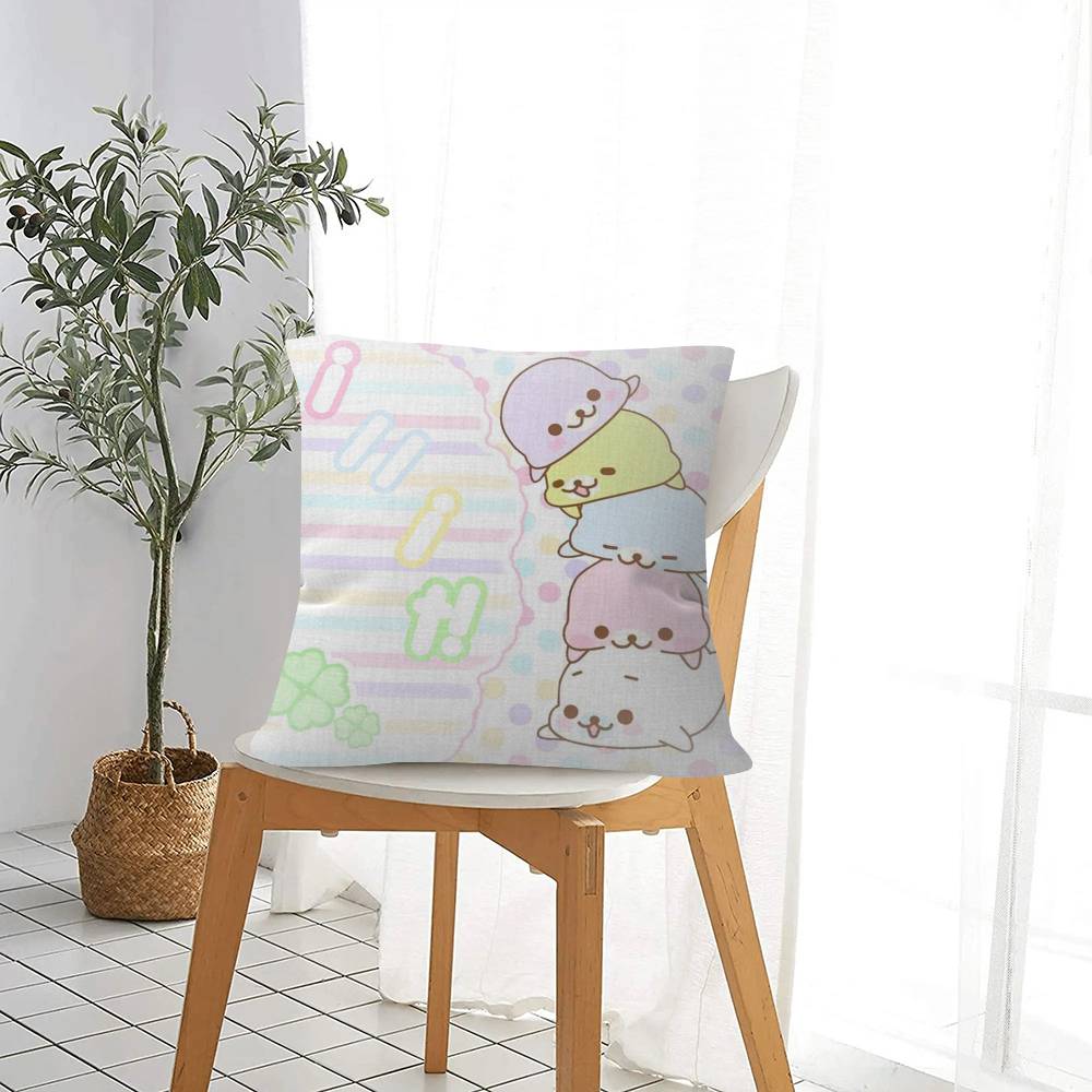 Kawaii Cartoon Mamegoma Anime Personalized Pillow Dust Cover Bedroom Kids Party Decoration Pillowcase Birthday Children Gift