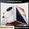 Hinge Protection Magnetic Case For Honor Magic V6 V5 Magsafe Metallic Paint Hard PC Shell Cover For Huawei Honor Magic V6 V5