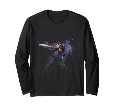 Marvel Avengers Hawkeye Sketch Long Sleeve T-Shirt