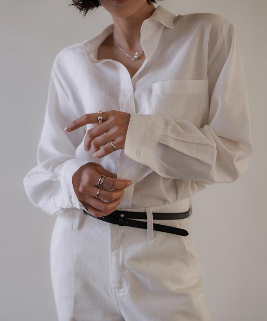 Memua Overline Tencel Linen Shirt (Oatmeal)