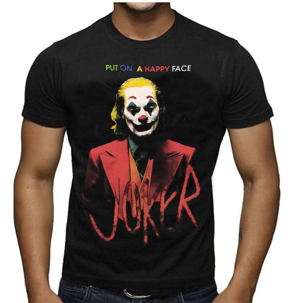 THE JOKER PUT ON A HAPPY FACE T SHIRT Joaquin Phoenix Harley Quinn Comics Batman Unisex T-Shirt S