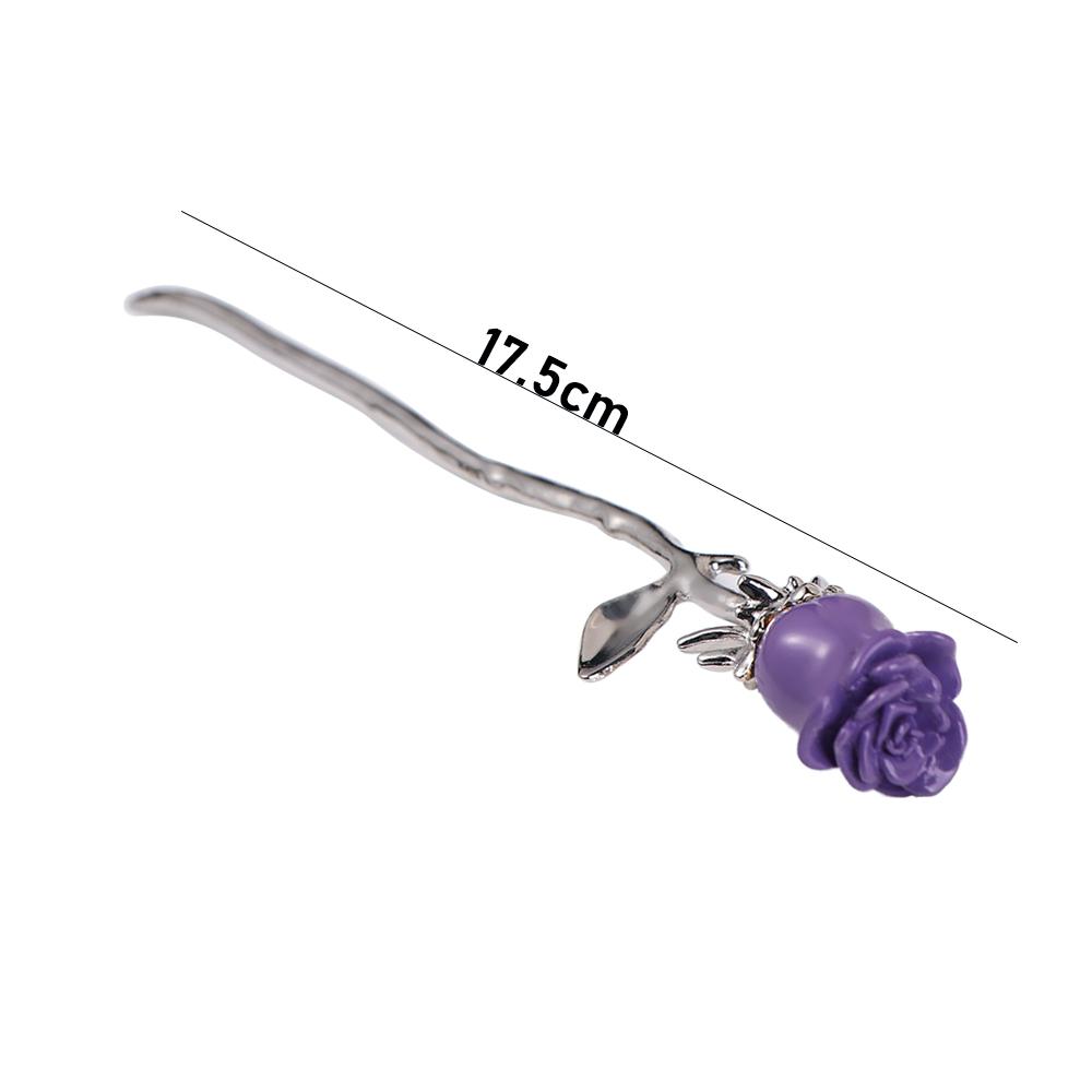 Retro Flower Japanese Elegant Korean Style Hair Fork Rose Hair Stick Women Hairpin Headwear