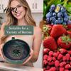 Produce Washing Basin Berry Swirl Bowl with Drain Holes 3D Printed Vortex Fruit Cleaning Spinner Rinse Bowl Self Rinsing for Kitchen Countertop
