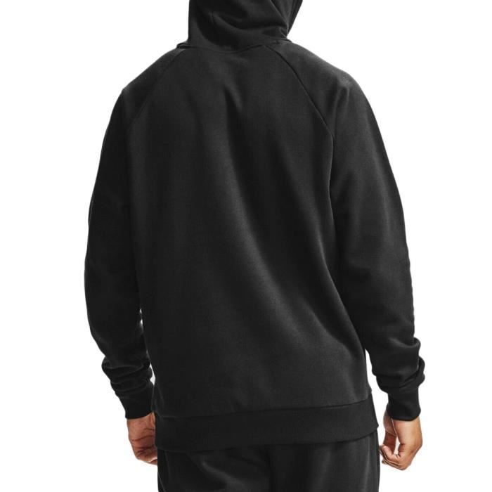 Sweat à capuche - Under Armour - Rival Fleece - Noir - Manches longues - Poche kangourou