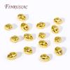 Wholesale Bulk Beads 18K Gold Plated 2 Holes Bracelet Beads Brass Matel Pig Nose Spacer Beads DIY Jewelry Making Supplies