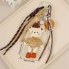 Cute Cartoon Bear Keychain With Mixed Material For Bag And Key Accessory